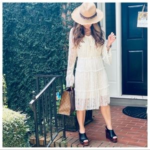 Bohemian chic vintage style Lace dress